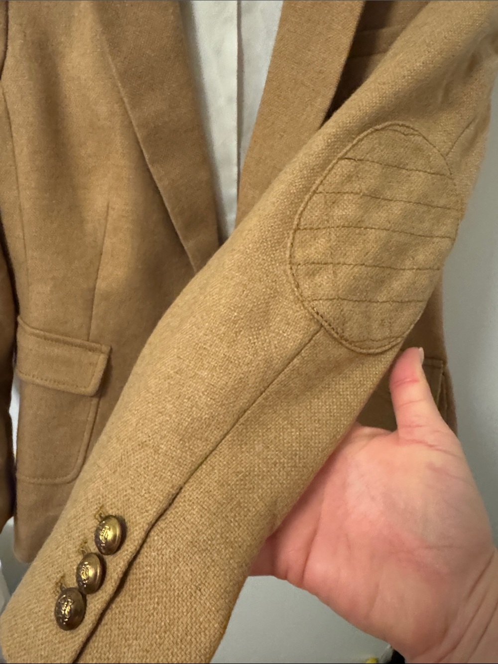 Banana Republic Camel Blazer Jacket 14P - Picture 5 of 7